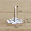 100Pcs Clear Flower Head Push Pins for Display Picture Note Memos Poster Cork Notice Board Pins Decorative Thumb Tacks