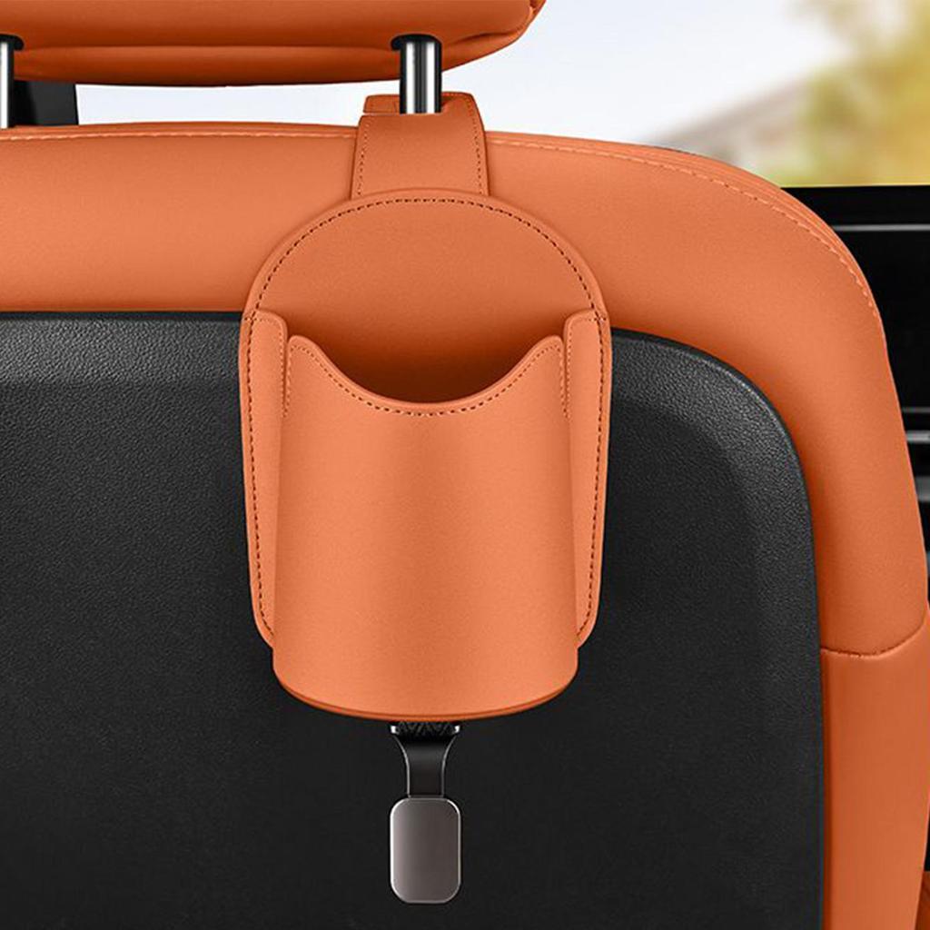 Multifunctional Back Seat Cup Holder, Car Headrest Hook Storage for Travel Truck Interior Cell Phones Keys Organizer Supplies