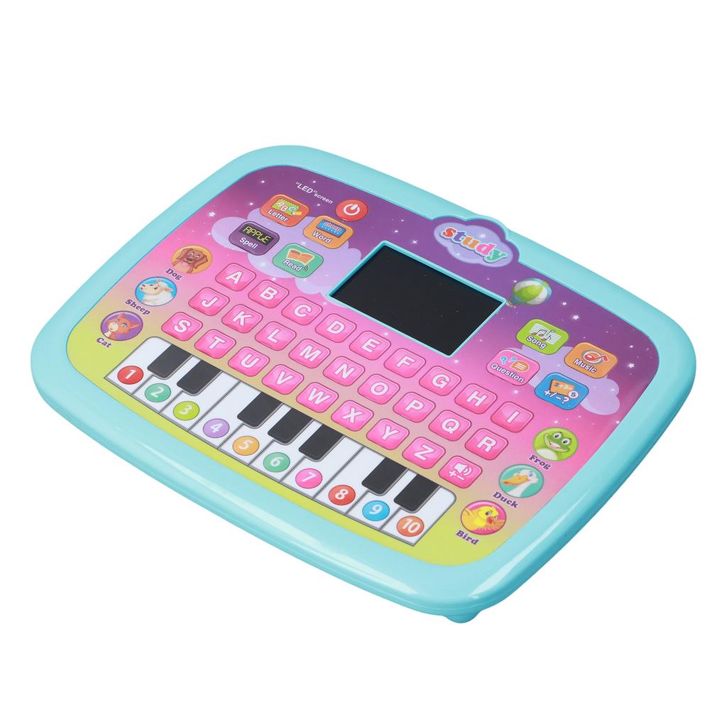 Early Educational Toy Learning Tablet Toddler Computer Toy with LED Screen Display 8 Learning Modes Gift for Age 3 6