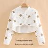 Women's Pure Cotton Shoulder and Neck Warmer Shawl - Ideal for Sleeping and Postpartum Comfort.
