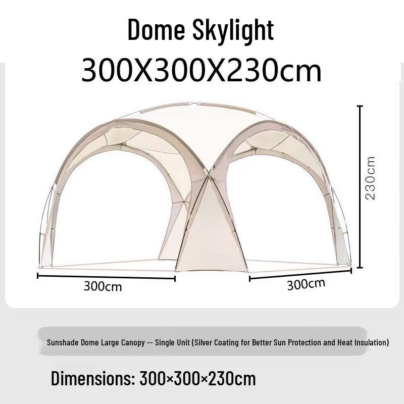 Dome Canopy Tent: Multi-Person Sunshade, Weather Protection, Portable for Outdoor Camping.