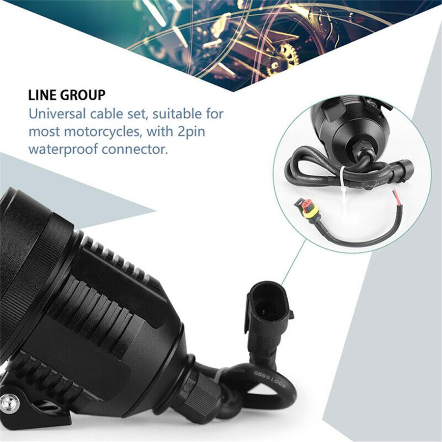 LED Motorcycle Spotlight Headlight For Most Motorcycle, Dirt Bike, Street Bike, etc