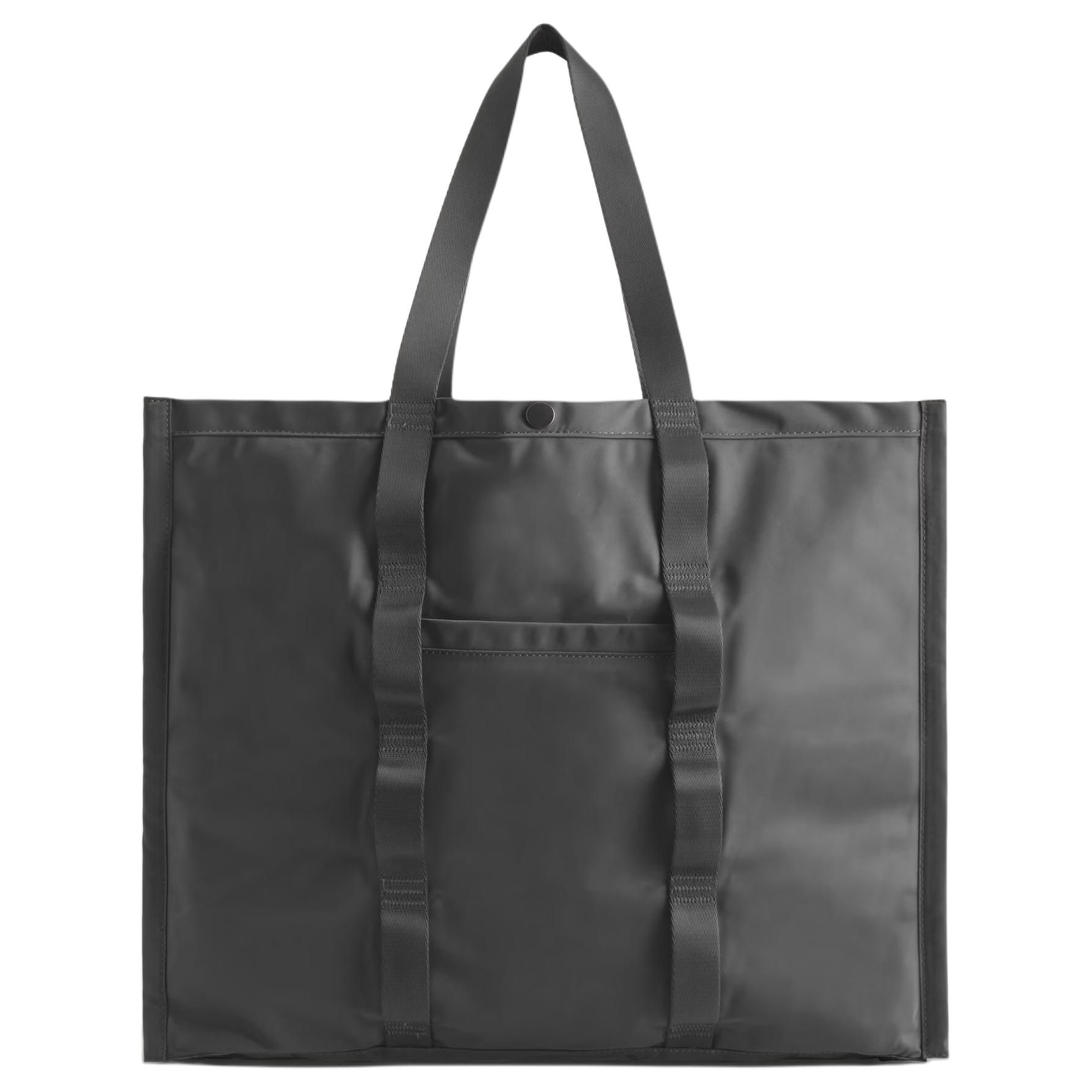 COS Transit Fashionable Practical Large Capacity Nylon Tote Bag Shoulder Handbag Men tote bags Gray 1287963002 Gray