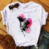 Maycaur Nuova Maglietta da Donna Estiva con Stampa 3D Smalto Colorato per Unghie Maglietta Femme Tumblr Top Maglietta Casual Abbigliamento Femminile Top