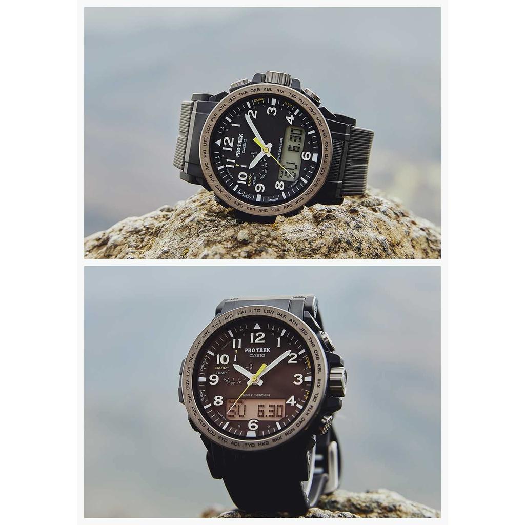 [Casio] Protrek Watch [Domestic Genuine Product] Climber Line Radio Solar Biomass Plastic PRW-51Y-1JF Men's Black