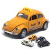 Miniature Simulation Taxi Model Diecast Alloy Pull Back Car Toy