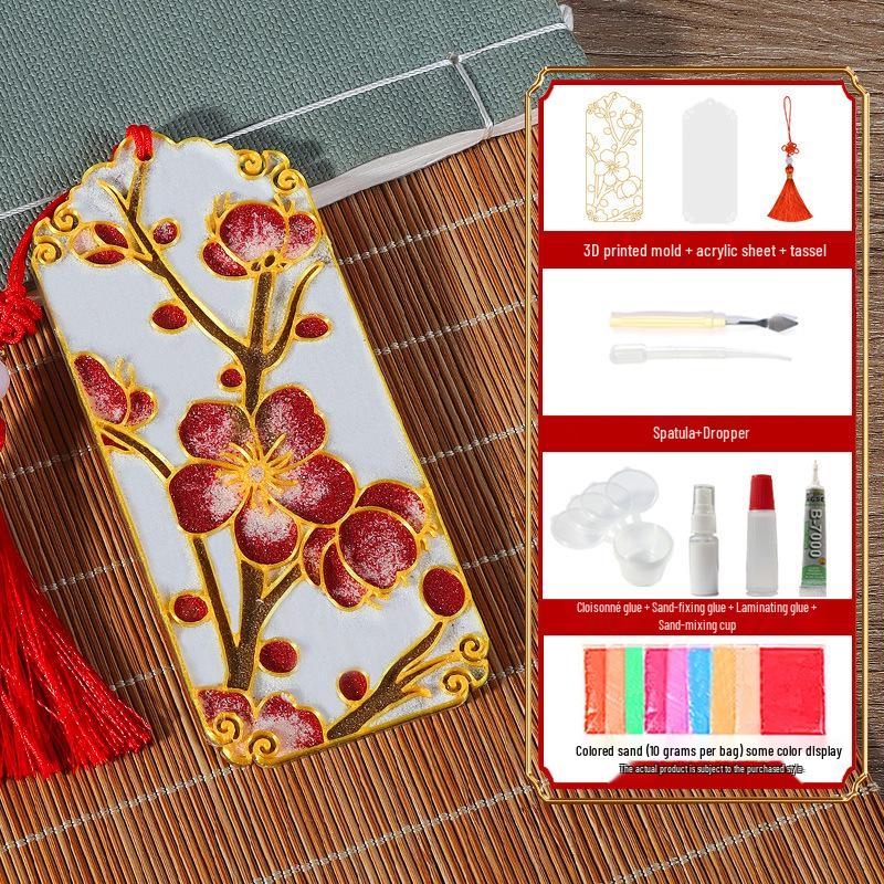 Cloisonné Enamel Bookmark Kit - Jingtai Blue Mid-Autumn Craft Activity