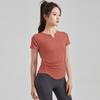 OEING Women's Slim-Fit Quick-Dry Yoga Short Sleeve T-Shirt