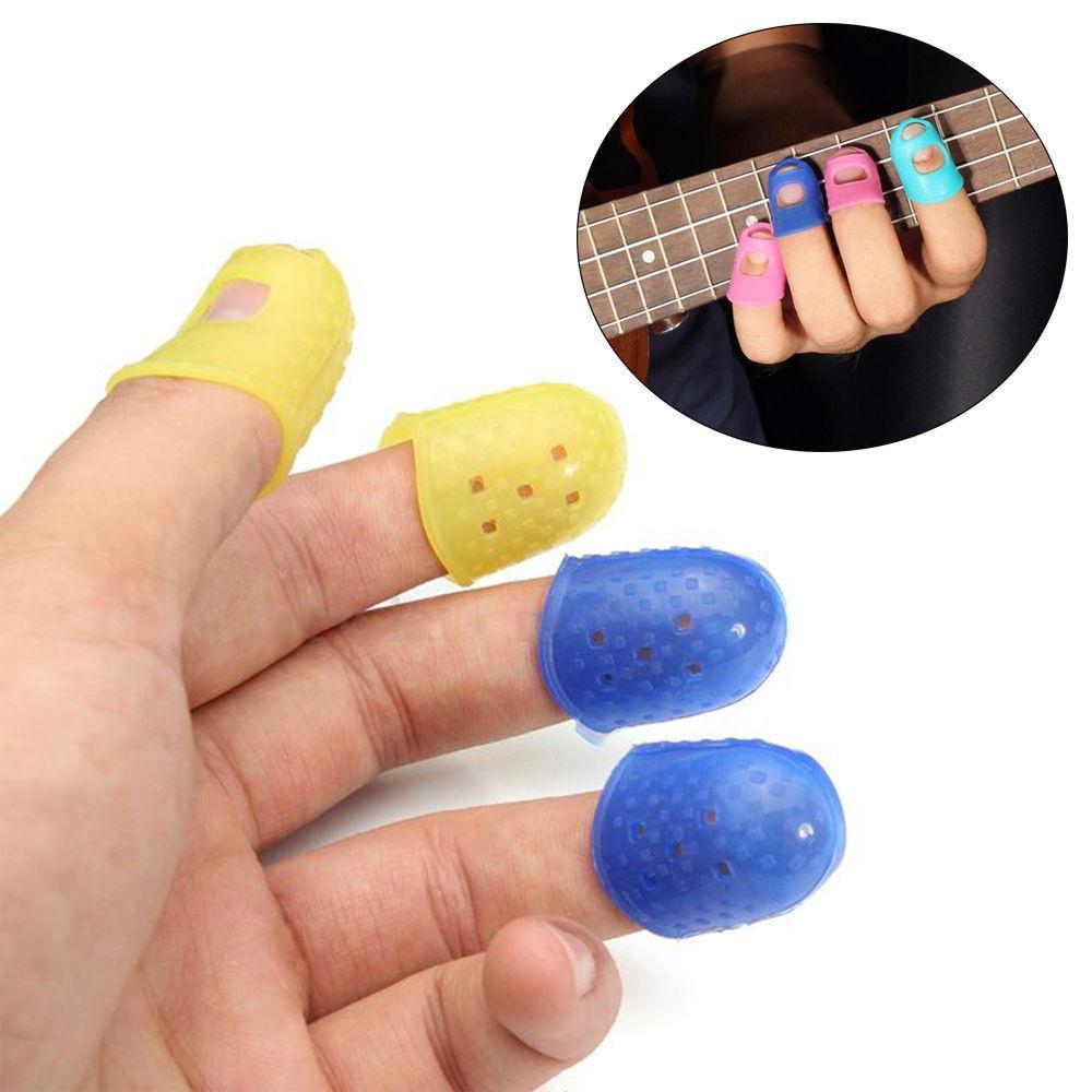 Protège-doigts Guitare En Silicone - 50 Pièces, 5 Tailles - Pour Instruments à Cordes, Couture