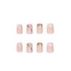 24PCs Line Nail Piece Long Nail Piece With Jelly Gel Removable Wear Nail Summer Manicure