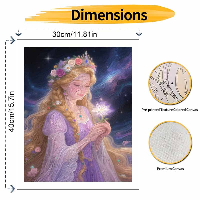 Disney Princess Oil Painting Hand Painting Art Kit Coloring Painting Handmade Diy Home Decoration Gift