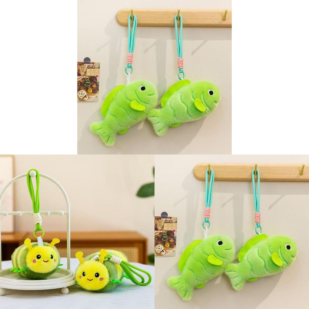 Plush Fish And Bee Keychain Set With Pp Cotton Fill For Kids And Adults