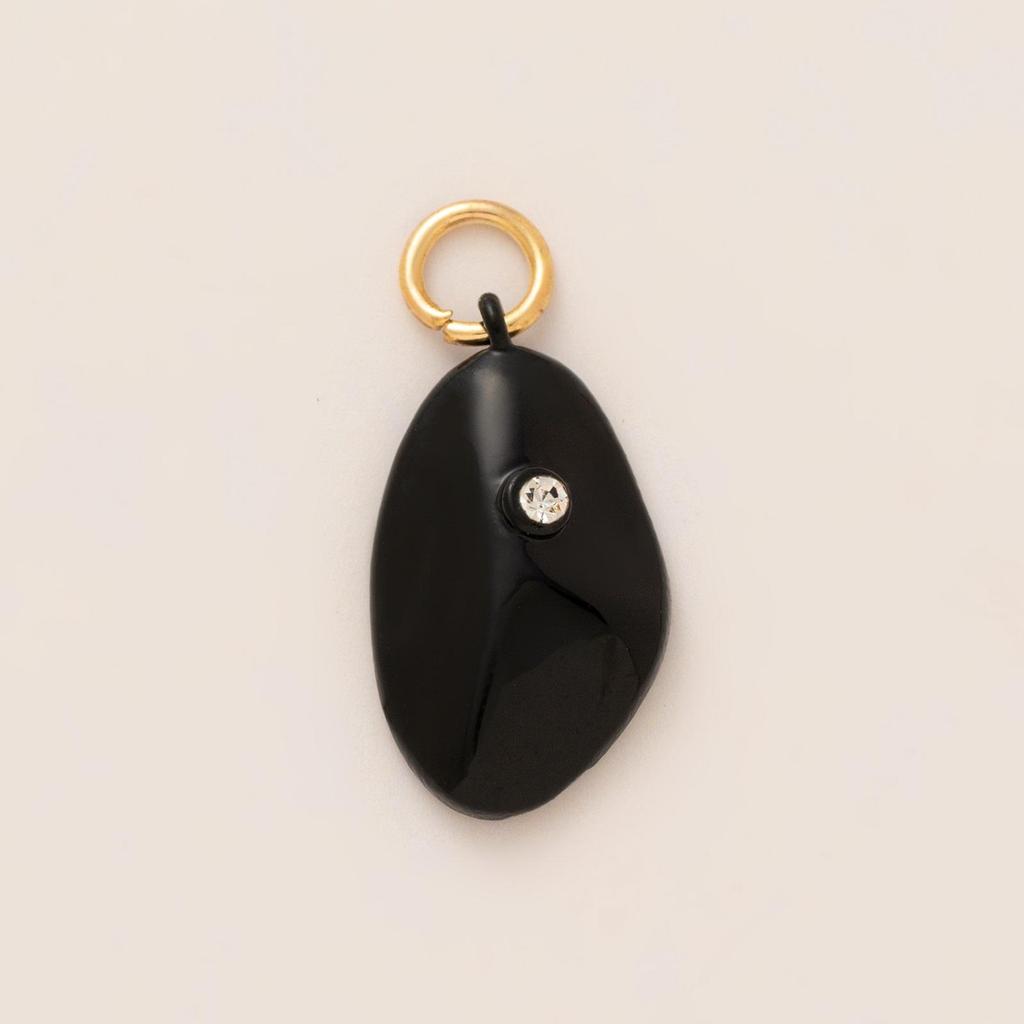 Colorful Natural Stone Zircon DIY Pendants with Gold Plating - European & American Fashion Jewelry