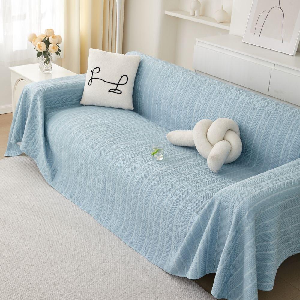 Cool Feeling Houndstooth Sofa Cover Mat Throw Blankets Living Room  Summer Camping Picnic Blanket Cover