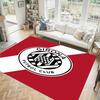 Girona FC Design Crystal Velvet Carpet Cozy Non?Slip Printed Rug For Bedroom Living Room Entrance