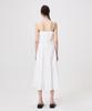 Etmont Slip Heart Neck Shirring Dress, White