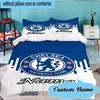 Custom Name House Chelsea Bedding Set 3pcs, Bedding Set Including 1pc Duvet Cover And 2pcs Pillowcases for Bedroom, Dormitory Gift