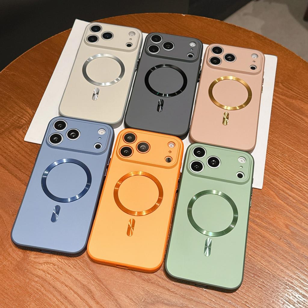 Magnetic Shockproof Bumper Phone Case For iPhone 17 Promax 16 Plus 15 14 13 12 11 Pro Max For Magsafe Wireless Charge Cover
