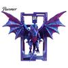 Creative Monster Bookends Flying Dragon Bookend, 3D Printed PLA Fantasy Decorative Book Stand, Gothic Style Display Shelf Stabilizers Heavy