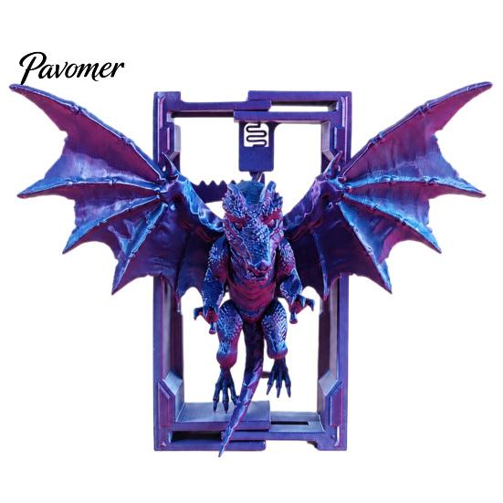Creative Monster Bookends Flying Dragon Bookend, 3D Printed PLA Fantasy Decorative Book Stand, Gothic Style Display Shelf Stabilizers Heavy