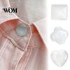 Magnetic Brooch Button Cat's Eye Stone Button, No Sew Safety Pin for Neckline Embellishment Scarf Shirts Sweater, Round Square Love Heart Decorative