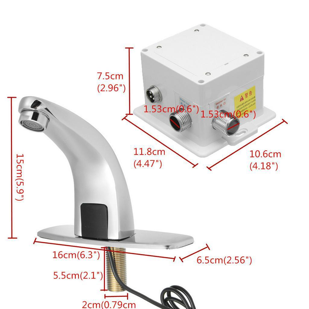 DC6V Water Saving Mixers Sensor Tap Battery Power Kitchen Water Tap Automatic Hands Electric Touchless Bathroom Sensor Faucets