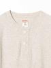 Beams Boy L/S TEE [Special Order] Healthknit BB Henley Neck T-Shirt, 3/4 Sleeves, Women's, Oatmeal, One Size