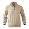 Retro Casual Stand Up Collar Zipper Pullover Loose Knit Jacquard Autumn/winter Long Sleeved Sweatshirt