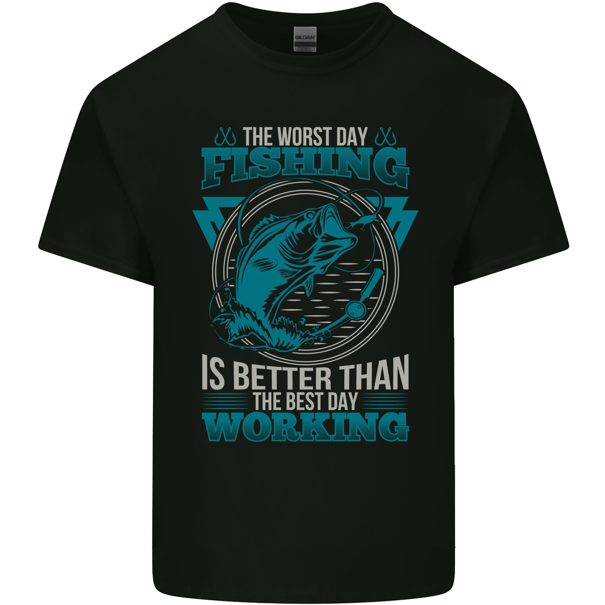 Worst Day Fishing Better Than Working Unisexs Light Cotton TShirt S