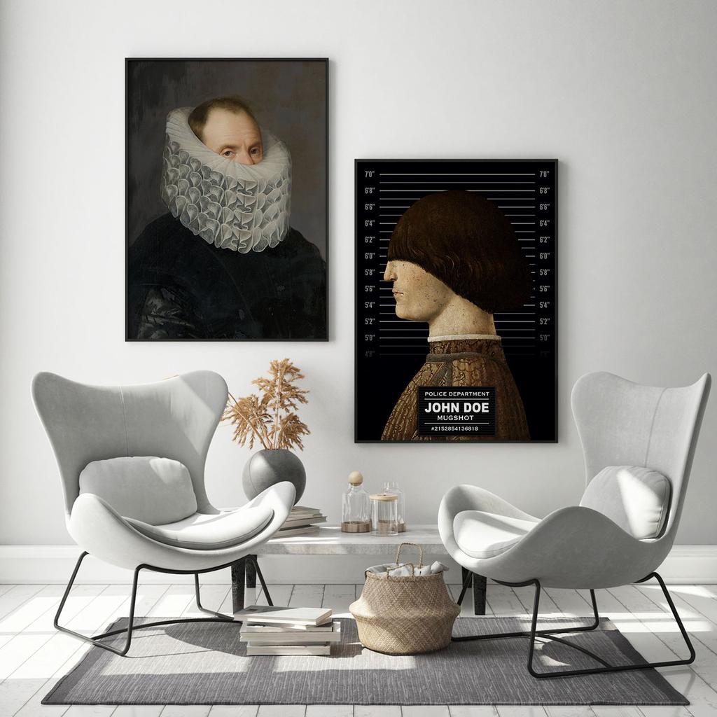 Set of Two Poster Paintings