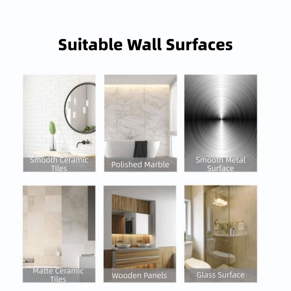 Self-adhesive Toothbrush Storage Rack Plastic Electric Toothbrush Holder  for Bathroom