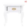 1:12 Wooden Bedroom Dollhouse Miniature Bedside Furniture Accs