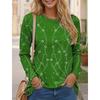 Women's T Shirt Tee Tops Floral 3D Print Fashion Long Sleeve Festival Holiday Funny O-Neck Regular Fit Spring & Fall Sweatshirt