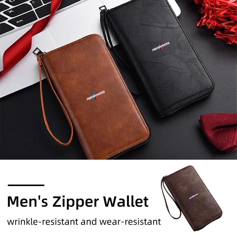 BAGC4 Car Sticker Hot For BMW For BMW PU Car Driver License Fashion Credit ID Card Holder Wallet G30 G20 M3 M5 E91 E92 E93 E36 E70 X3