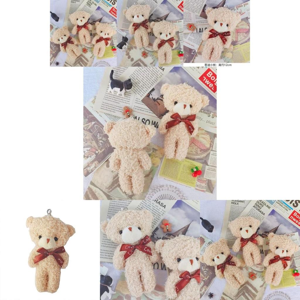 Adorable Plush Teddy Bear Stuffed Animal With Blush For Cute Bouquet Gifts