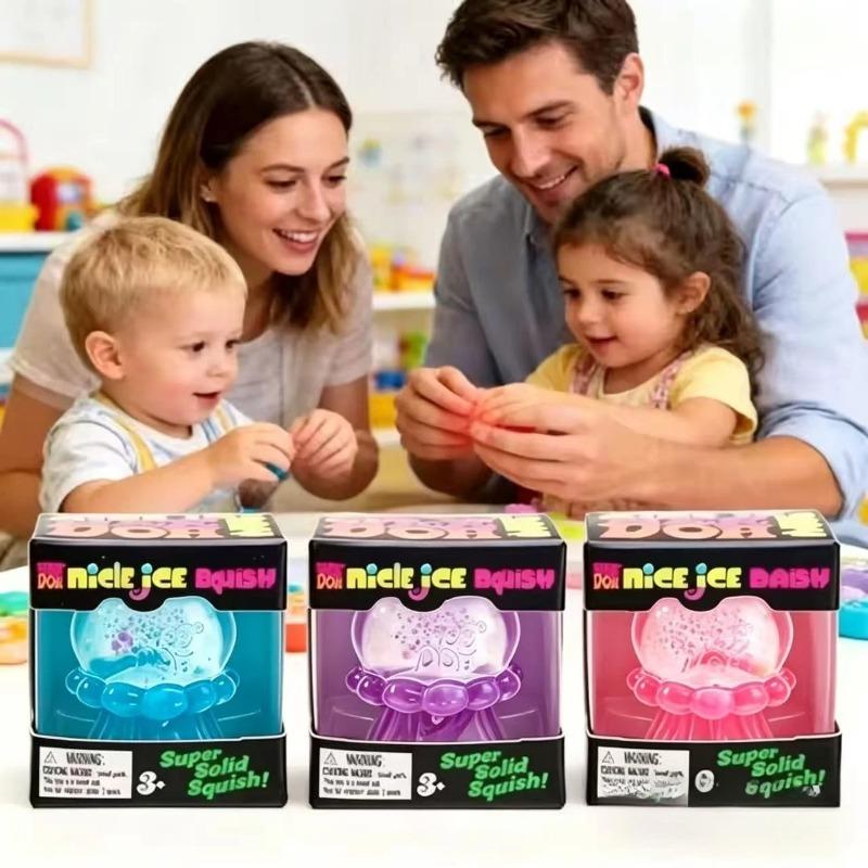 Verschiedene Farben Needoh Quallen Fusselball Squishy Niedliches Quallen Design Stressabbau Entspannung Spiel Spaß Spielzeug Geschenk