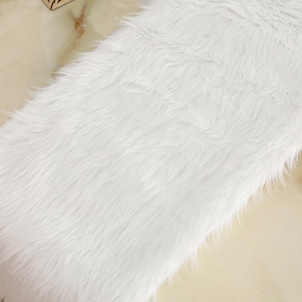 Soft Shaggy Faux Fur Table Runner 183x37cm Christmas Table Runner Cabinet