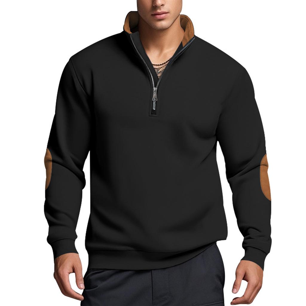 Men's Sweatshirt Loose Solid Color Outdoor Warm Breathable T-Shirt Top