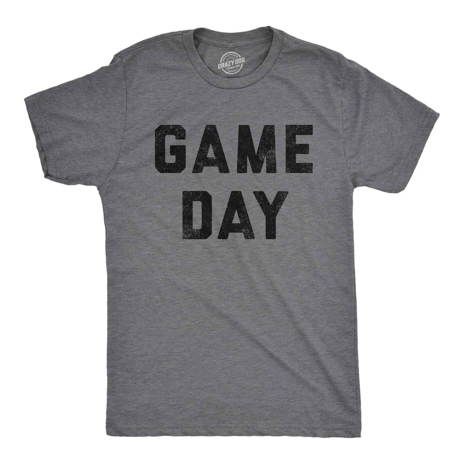 Mens Game Day T Shirt Funny Football Sunday Big Game Sports Graphic Tee S