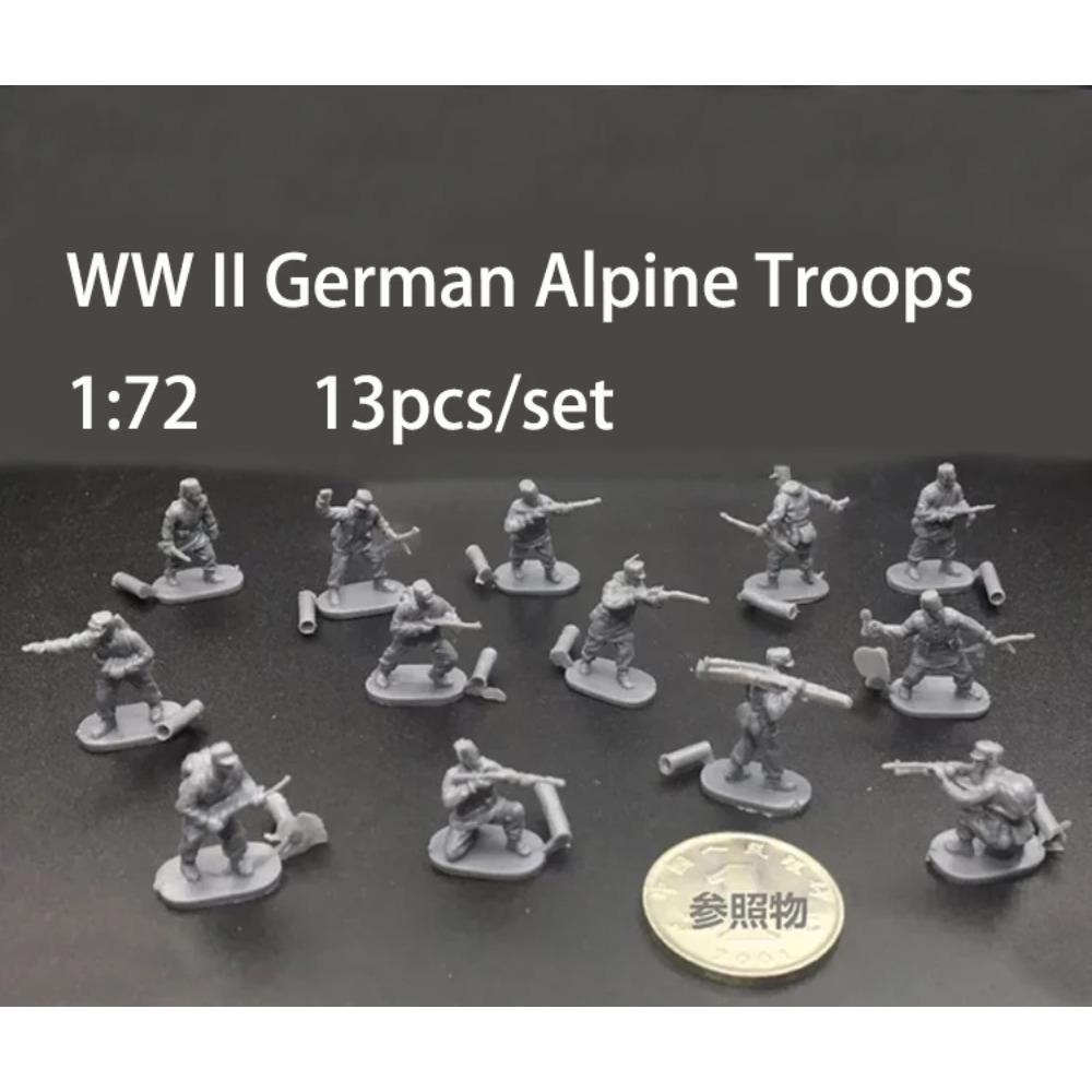 1:72 4D Assemble Soldier Model Plastic Small Soldier Different Shapes Sand Table Model Toy