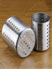 1 Stainless Steel Cutlery Barrel, No Charging Kitchen Cutlery Organizer, Suitable for Chopsticks, Spoons, Egg Beater, Durable Restaurant-Gr