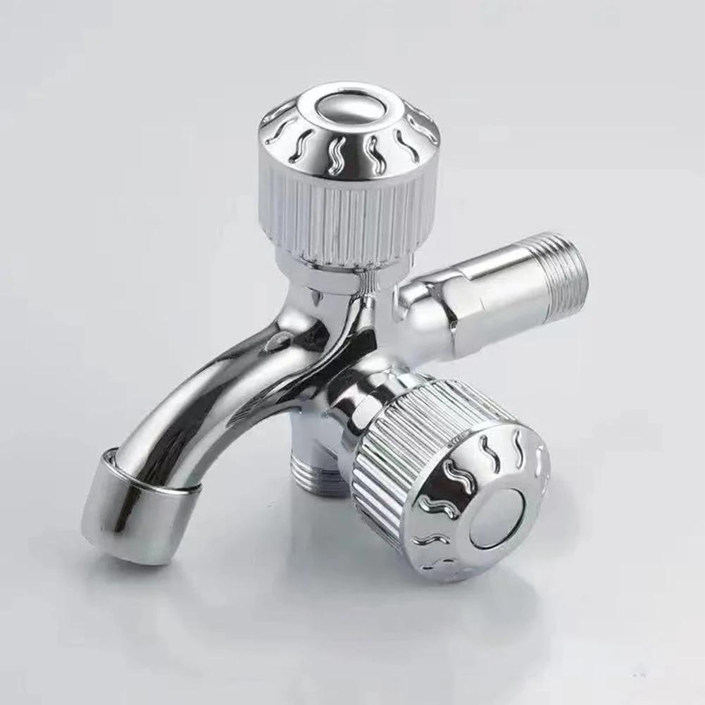 Double Water Outlet Tap Zinc Alloy Multi Functional Washing Machine Faucet Double Outlet Mop Pool Faucet Water Switch