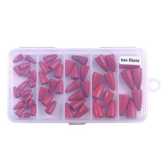 50Pcs Fishing Weight Sinkers Kit Rustproof Corrosion Resistant Saltwater Freshwater Metal Lead Fishing Weights Set