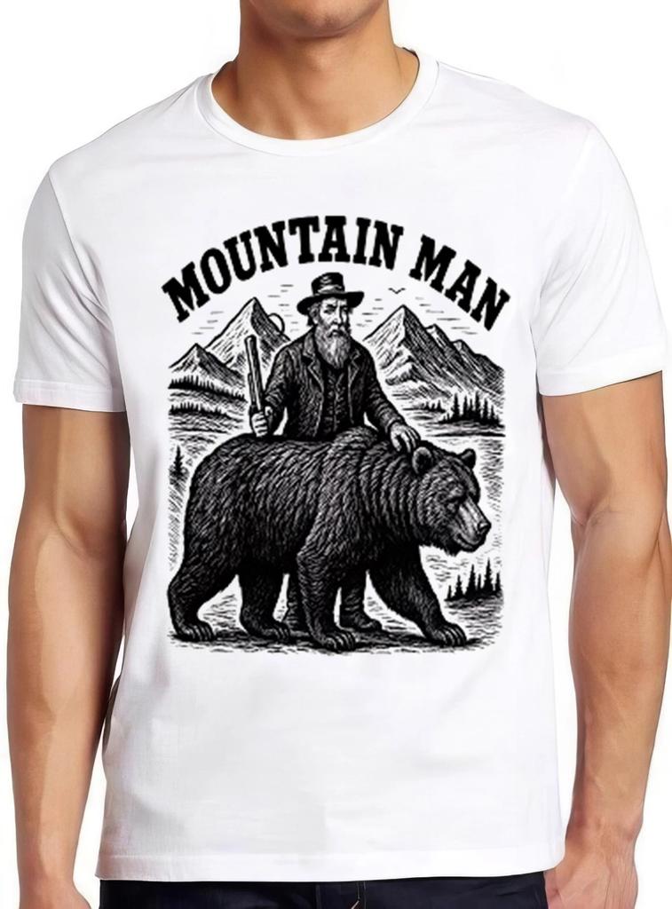 Mountain Man Country Music Western Moonshine Travel Funny Gift Tee T Shirt 2620