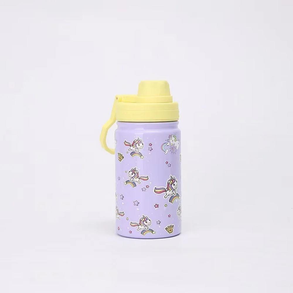 400ML Children Thermos Water Bottle Kids Thermos Mug Baby Duck Billed Straw 316 Stainless Steel Vacuum Flasks Tumbler Thermo Cup
