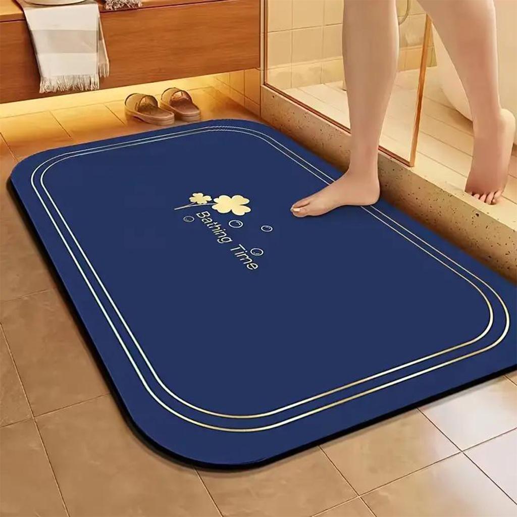 Bathroom Diatom Mud Absorbent Soft Floor Mat Easy To Clean Floor Mat Quick Drying Non-slip Foot Mat Dirt-resistant Entrance Mat