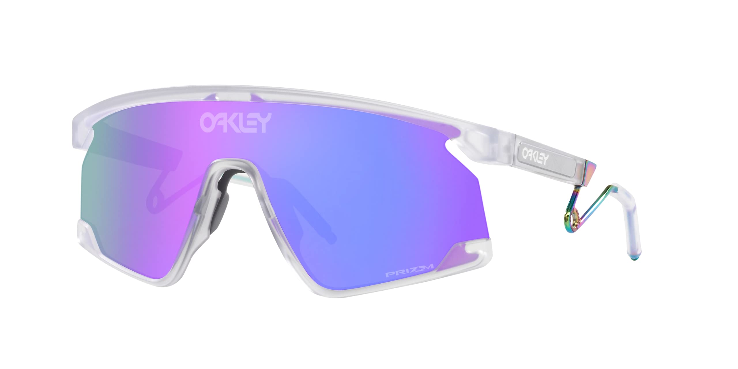 

Oakley OO9237 BXTR Metal Matte Clear Violet Size 39 Sunglasses, Frame/Prizm Lens,