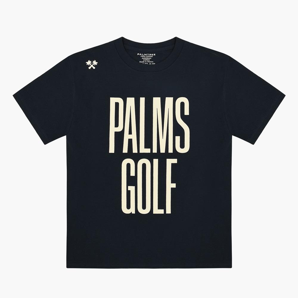 Palm Tree Golf Short Sleeve T-Shirt Navy Xl