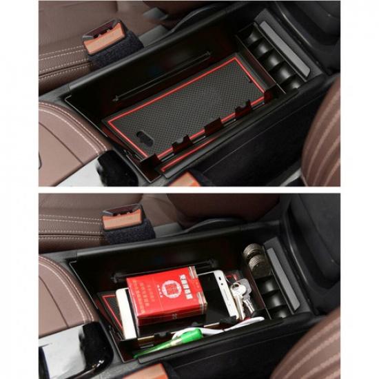 Armrest Storage Box Holder for BMW X1 2016 2017 2018 Central Console Glove Tray