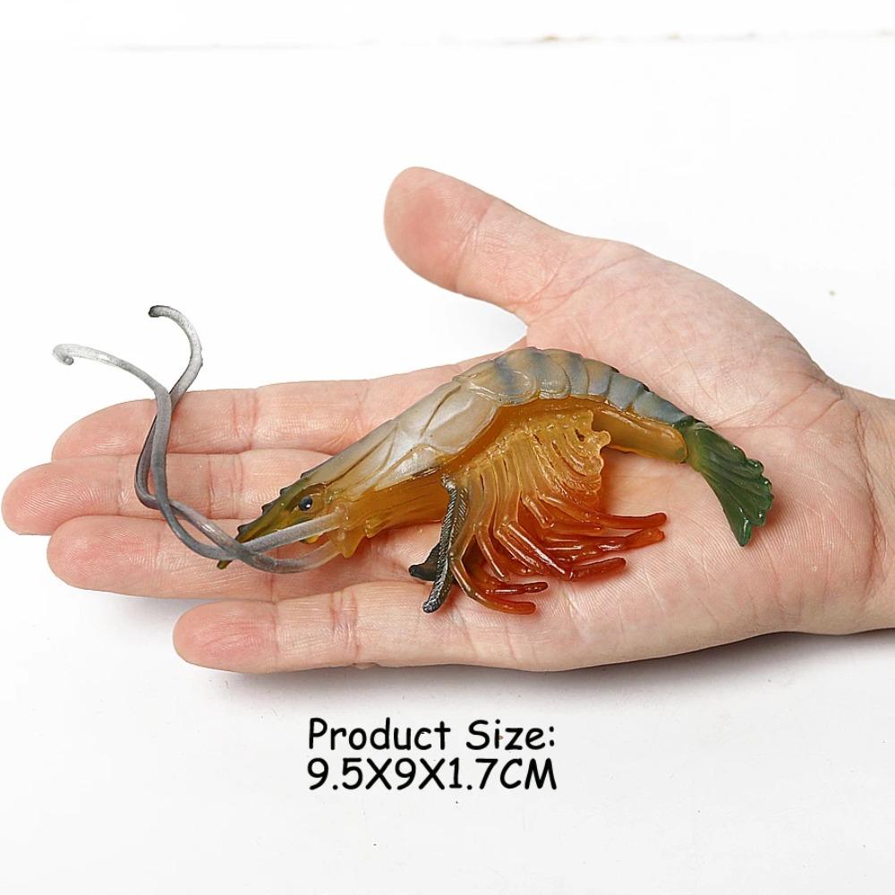 Realistic Prehistoric Sea Creatures Animal Figurines Baculite,Opabinia,Crab,Mantis Shrimp Educational Marine Animal Mode Figures